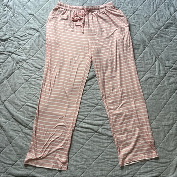 Ekoauer New Pink Striped Pajama Set L - Picture 13 of 15